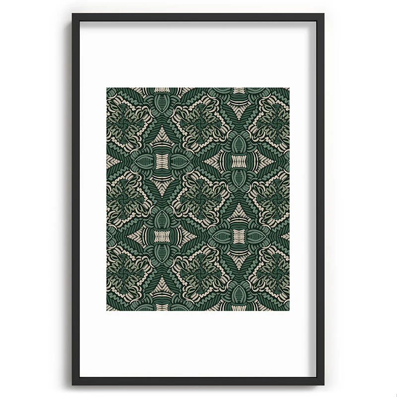Marta Barragan Camarasa Intricate Forest Mosaic Recessed Framing Rectangle - Image 25