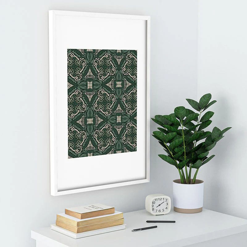 Marta Barragan Camarasa Intricate Forest Mosaic Recessed Framing Rectangle - Image 28