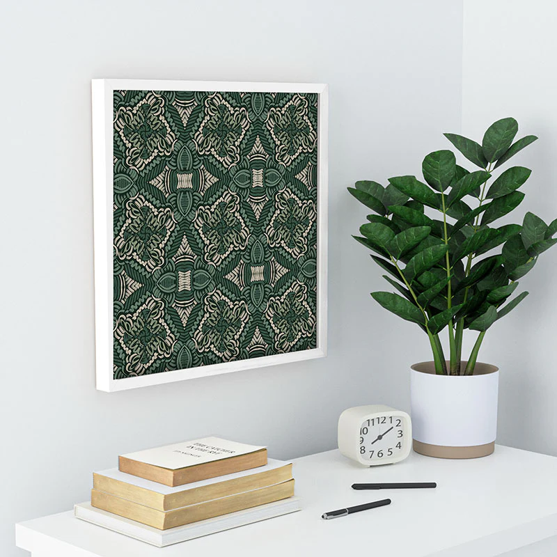 Marta Barragan Camarasa Intricate Forest Mosaic Recessed Framing Square - Image 12