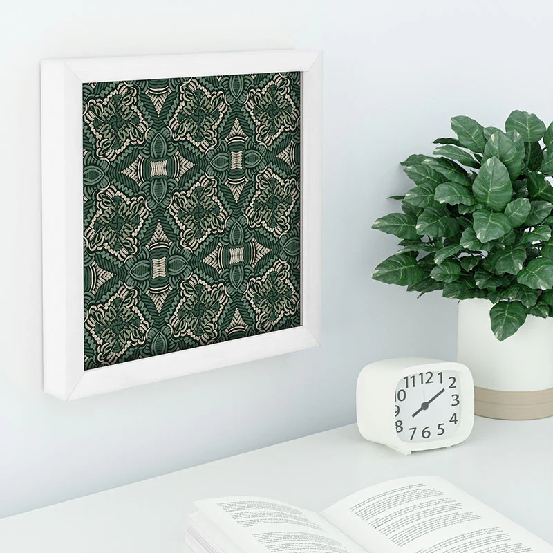 Marta Barragan Camarasa Intricate Forest Mosaic Recessed Framing Square - Image 4
