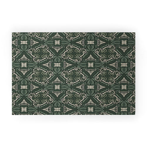 Marta Barragan Camarasa Intricate Forest Mosaic Welcome Mat