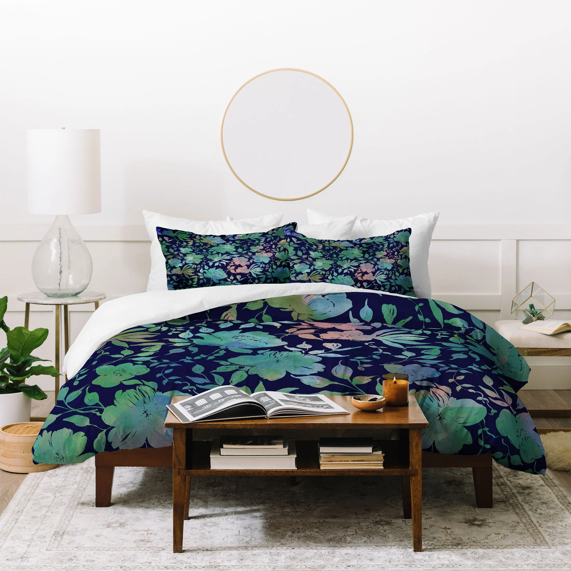 Marta Barragan Camarasa Lush Evening Botanicals Duvet Cover - Image 48