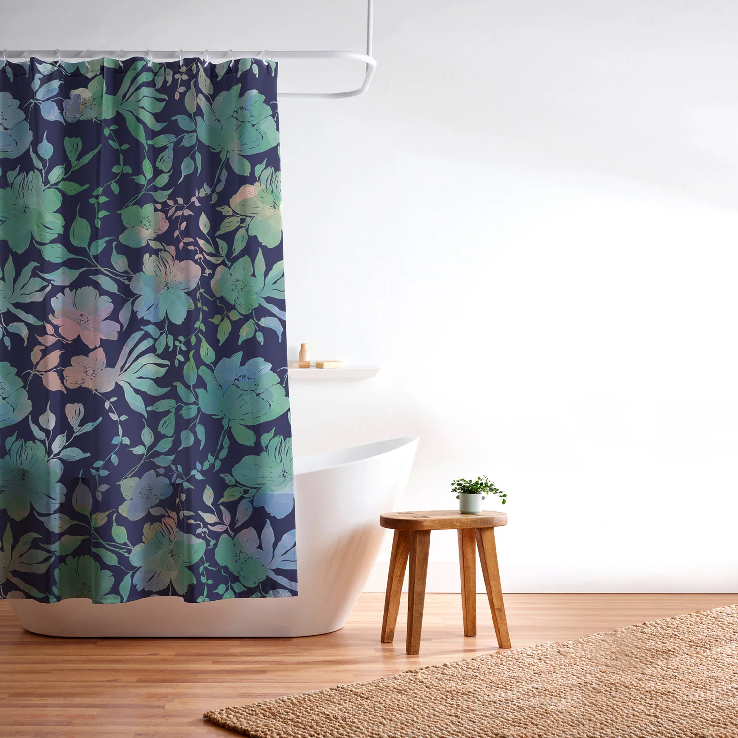 Marta Barragan Camarasa Lush Evening Botanicals Shower Curtain - Image 3