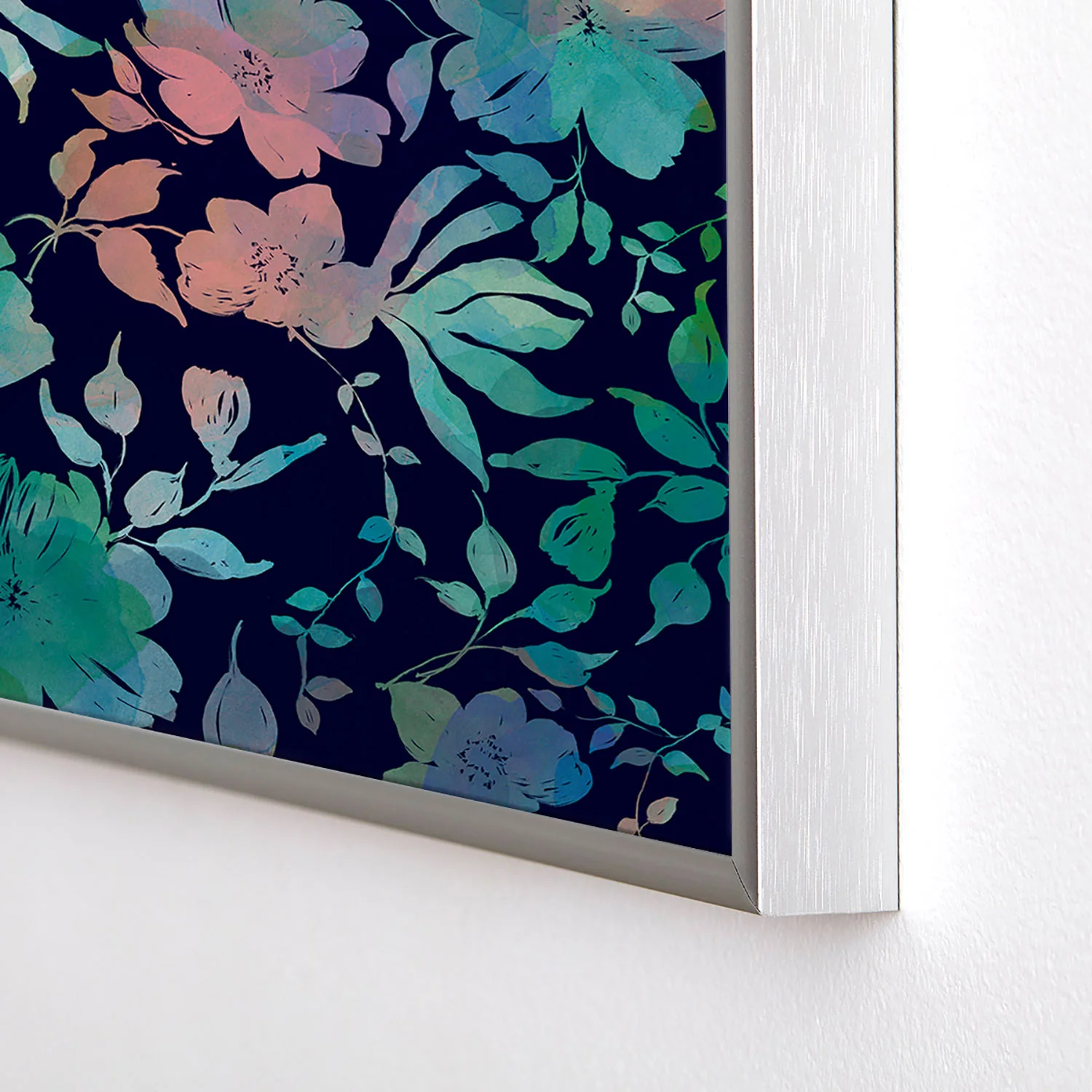 Marta Barragan Camarasa Lush Evening Botanicals Square Metal Framed Art Print - Image 8