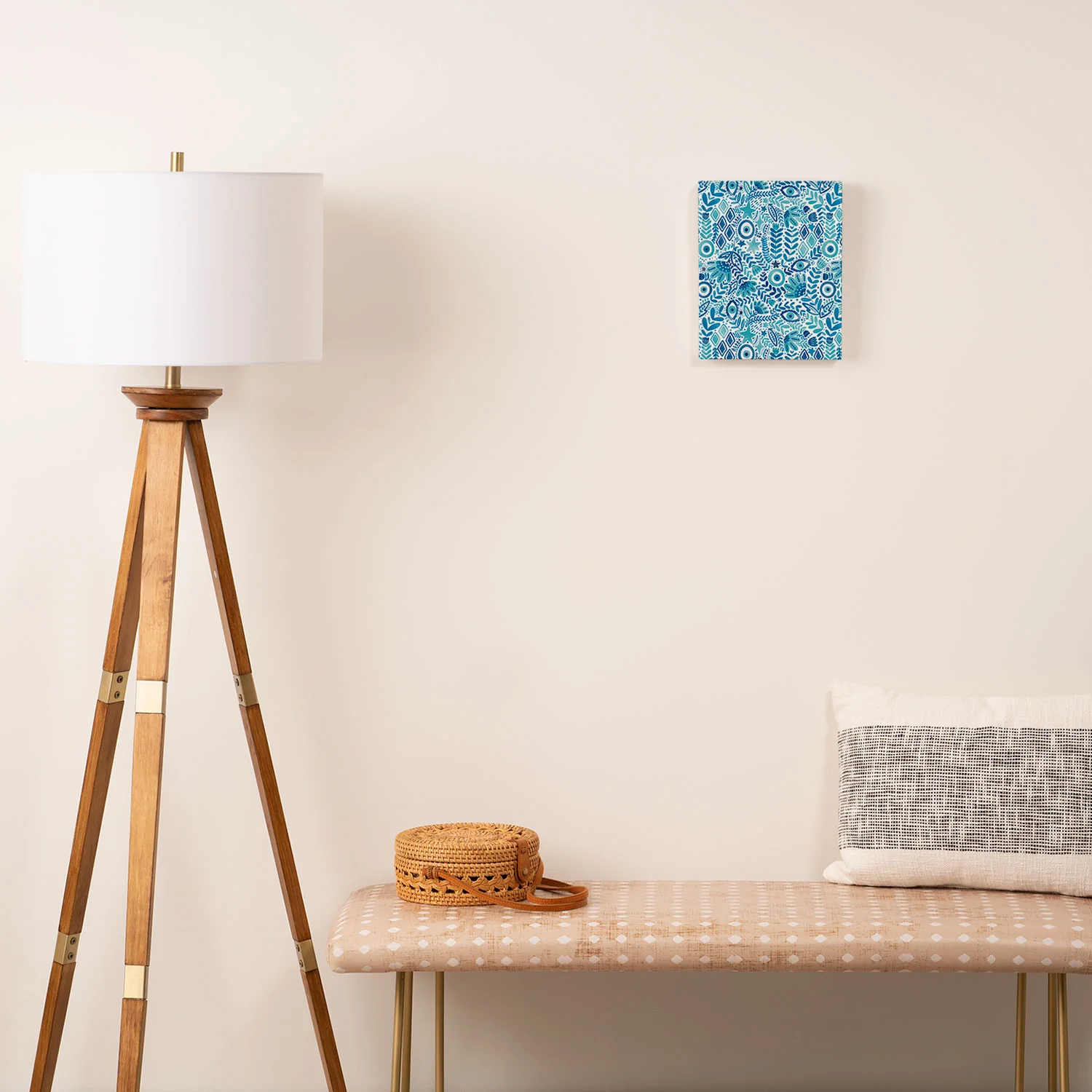 Marta Barragan Camarasa Mystical Leafy Oasis Art Canvas - Image 2