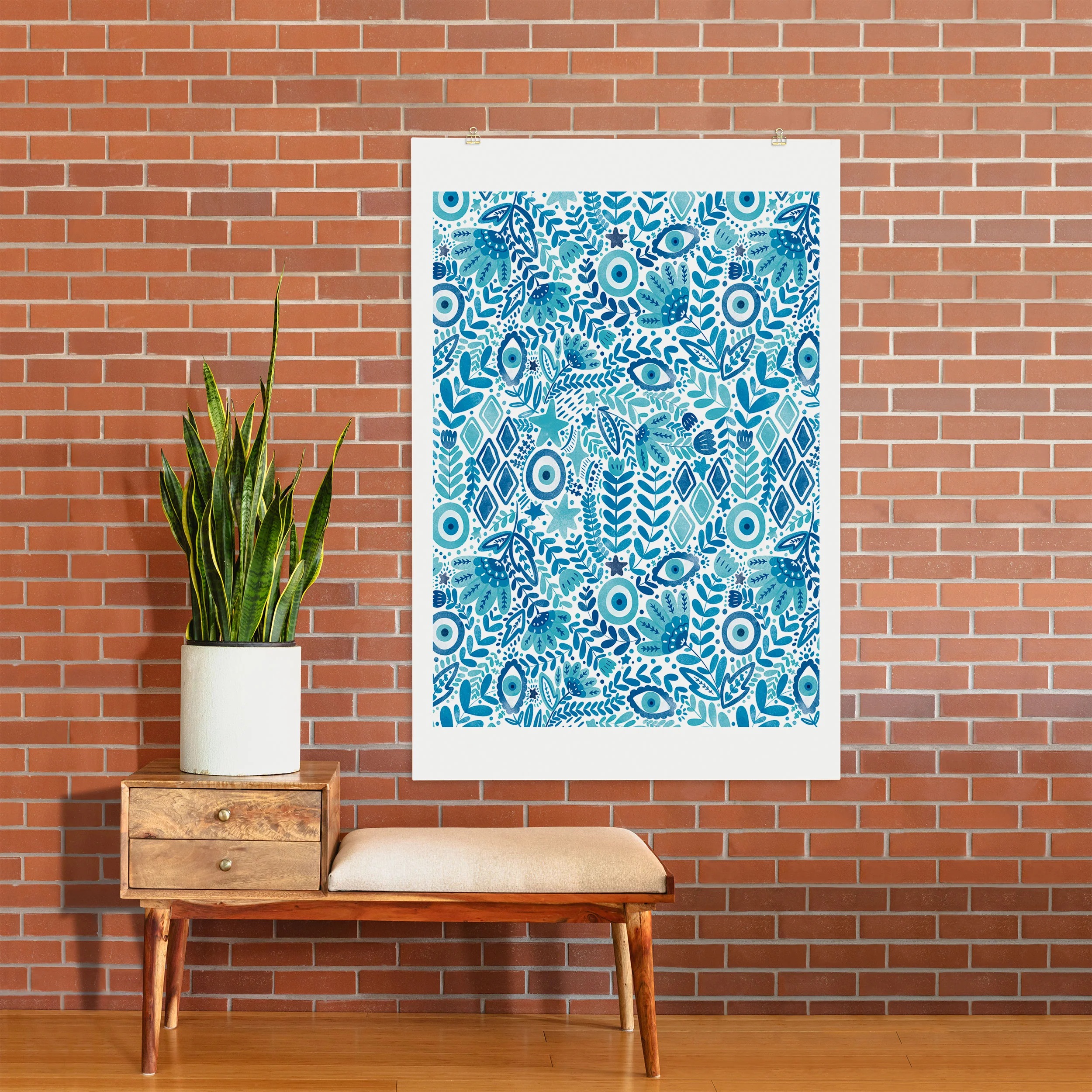 Marta Barragan Camarasa Mystical Leafy Oasis Art Print - Image 26