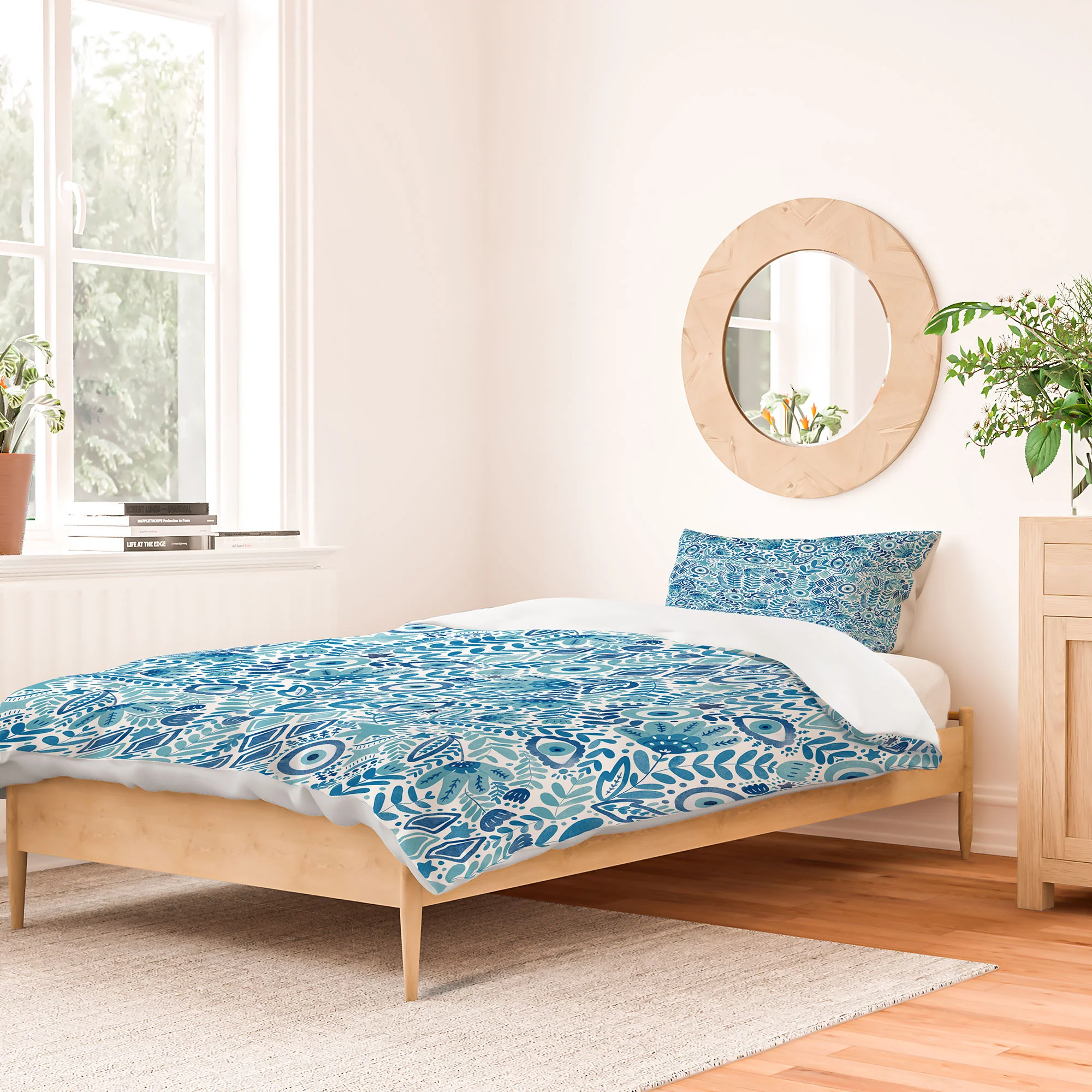 Marta Barragan Camarasa Mystical Leafy Oasis Duvet Cover - Image 26