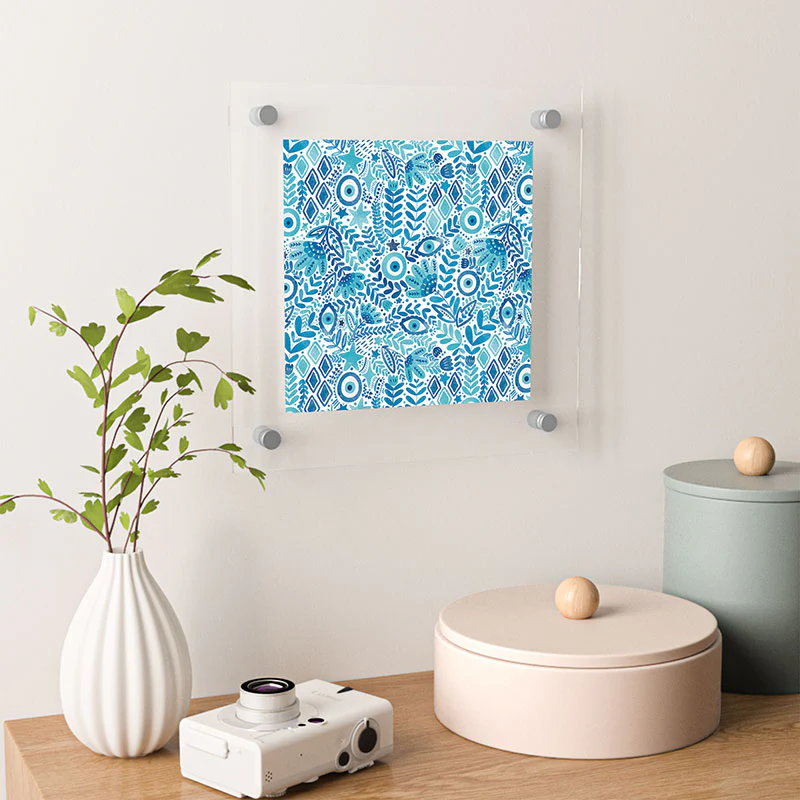 Marta Barragan Camarasa Mystical Leafy Oasis Floating Acrylic Print - Image 10