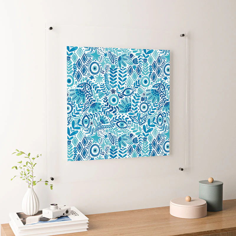 Marta Barragan Camarasa Mystical Leafy Oasis Floating Acrylic Print - Image 42