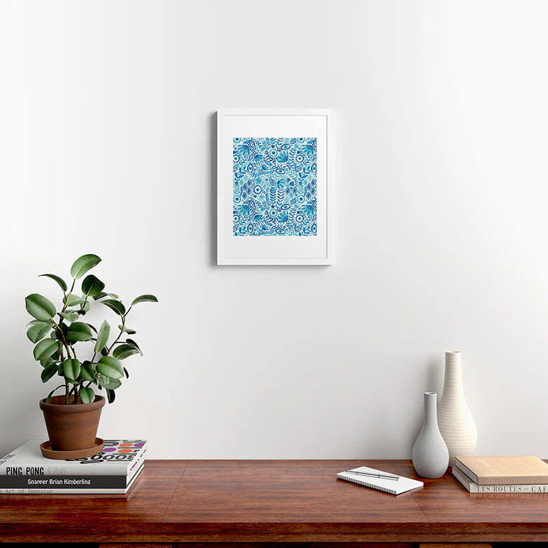 Marta Barragan Camarasa Mystical Leafy Oasis Framed Art Print - Image 42