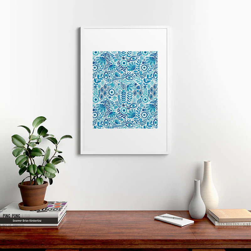 Marta Barragan Camarasa Mystical Leafy Oasis Framed Art Print - Image 48