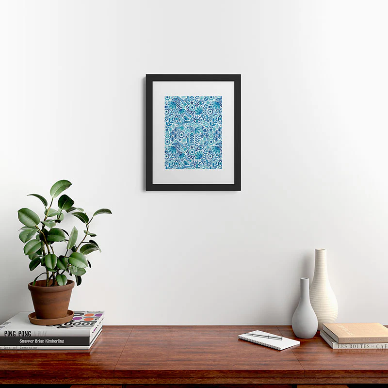 Marta Barragan Camarasa Mystical Leafy Oasis Framed Art Print - Image 8