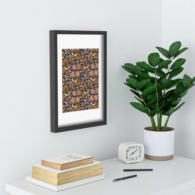 Marta Barragan Camarasa Ornate Bird Garden Recessed Framing Rectangle - Image 10