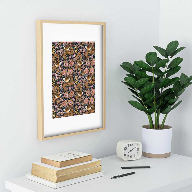 Marta Barragan Camarasa Ornate Bird Garden Recessed Framing Rectangle - Image 22