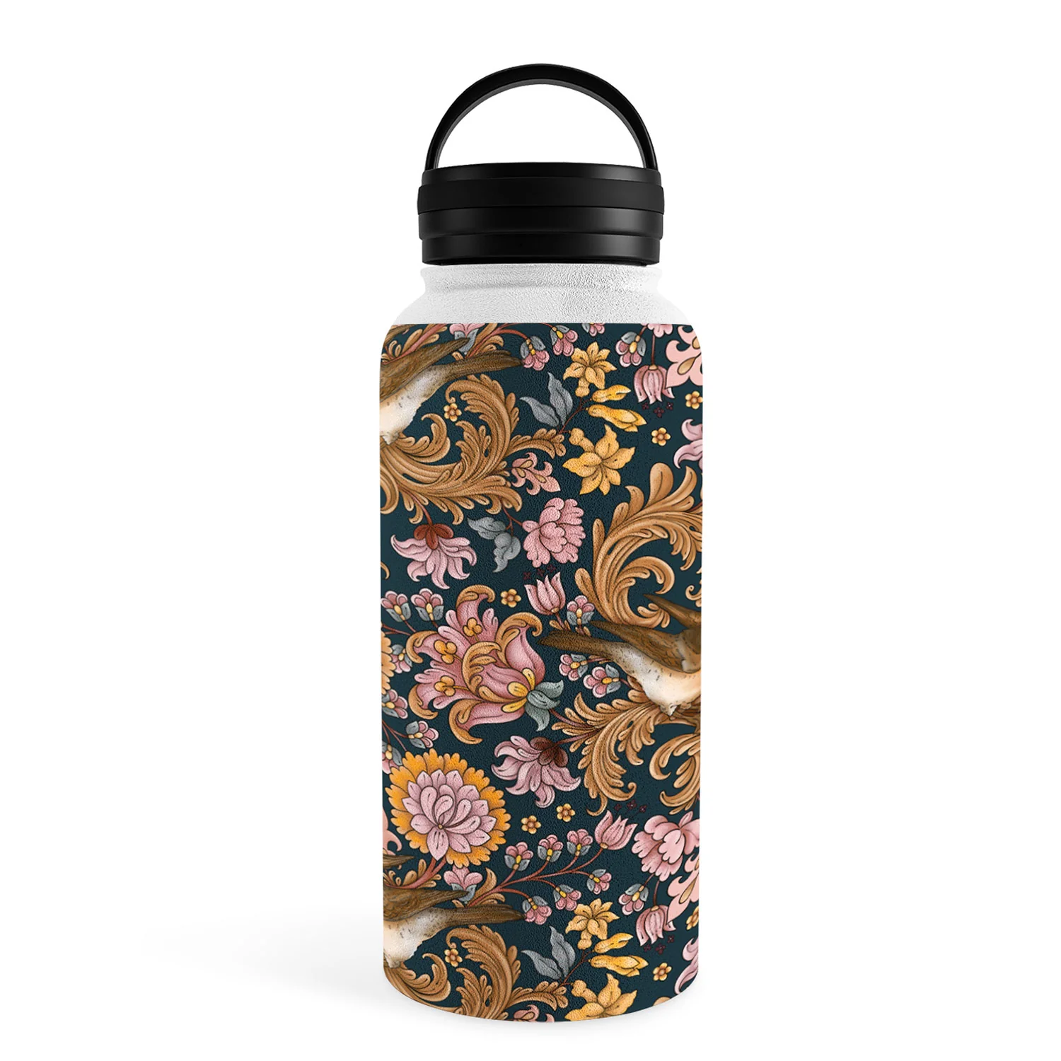 Marta Barragan Camarasa Ornate Bird Garden Water Bottle - Image 33
