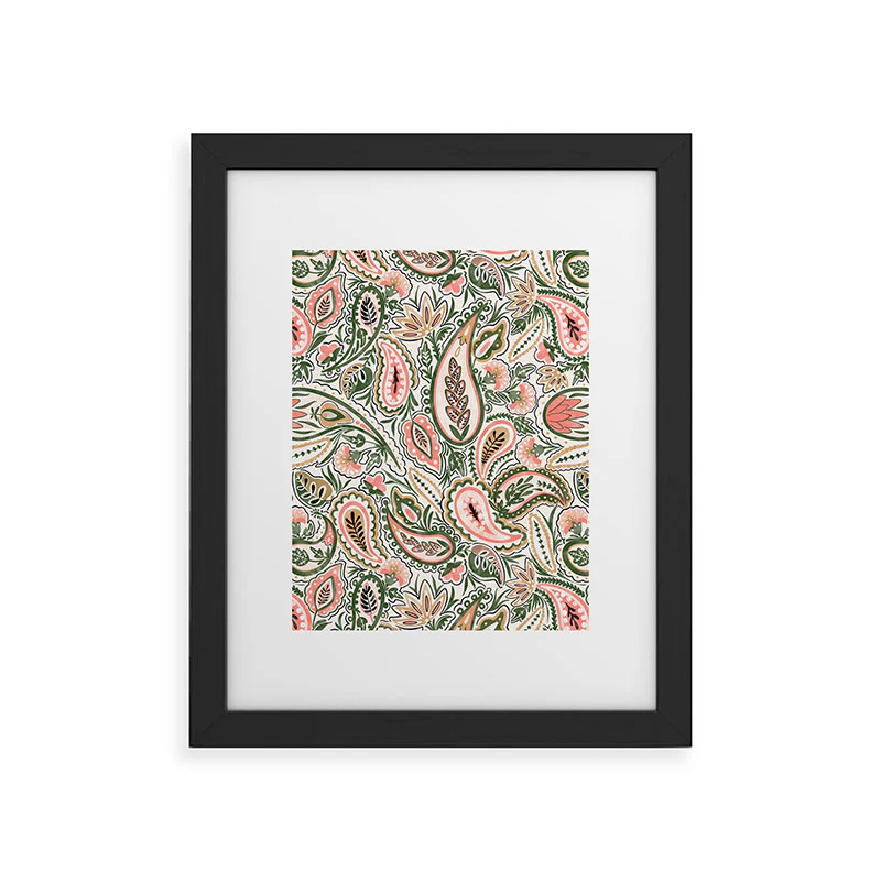 Marta Barragan Camarasa Paisley Garden Delight Framed Art Print - Image 9