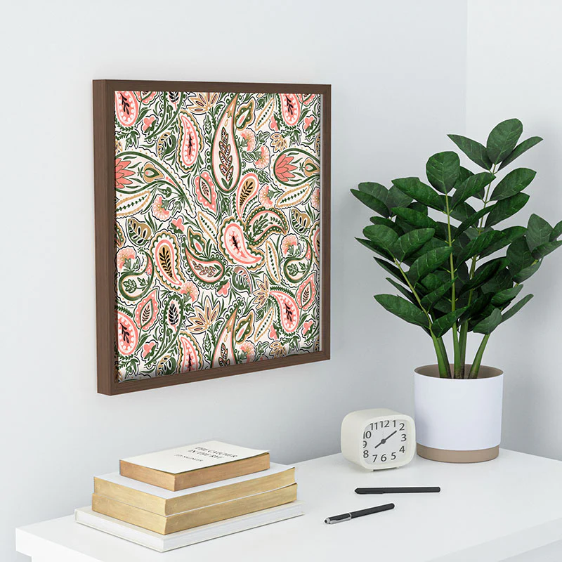 Marta Barragan Camarasa Paisley Garden Delight Recessed Framing Square - Image 16