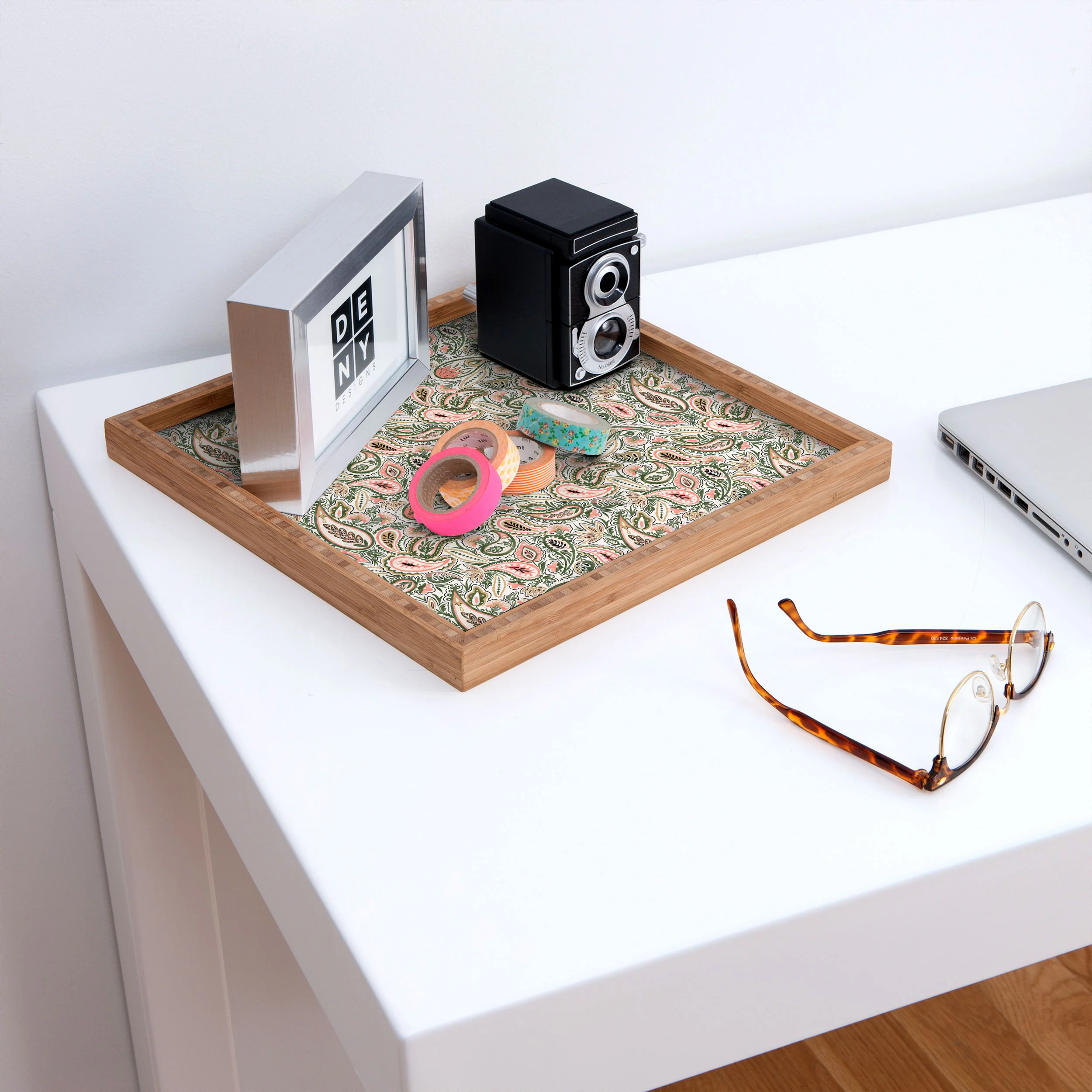 Marta Barragan Camarasa Paisley Garden Delight Square Tray - Image 2
