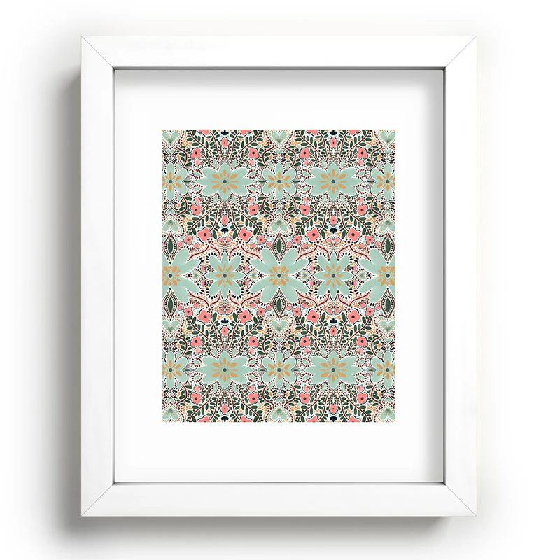 Marta Barragan Camarasa Sophisticated Floral Motif Recessed Framing Rectangle - Image 3