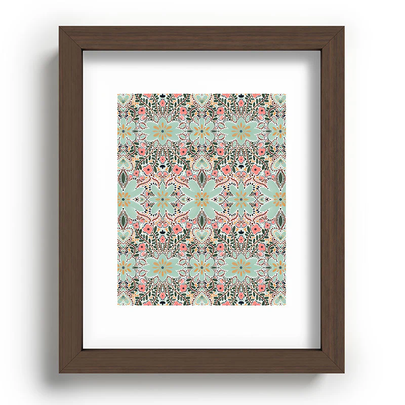 Marta Barragan Camarasa Sophisticated Floral Motif Recessed Framing Rectangle - Image 7