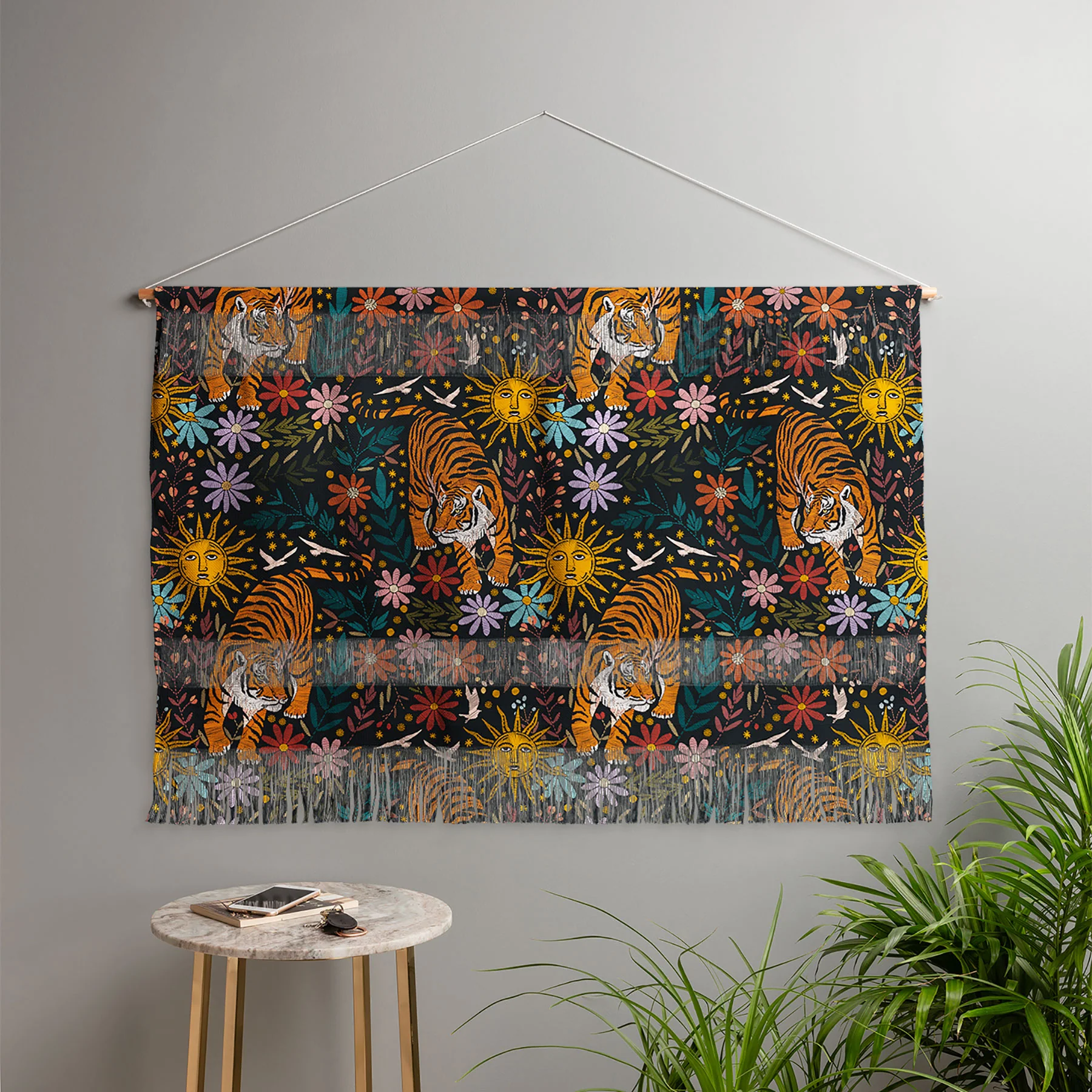 Marta Barragan Camarasa Sunlit Tiger Haven Wall Hanging Landscape - Image 4