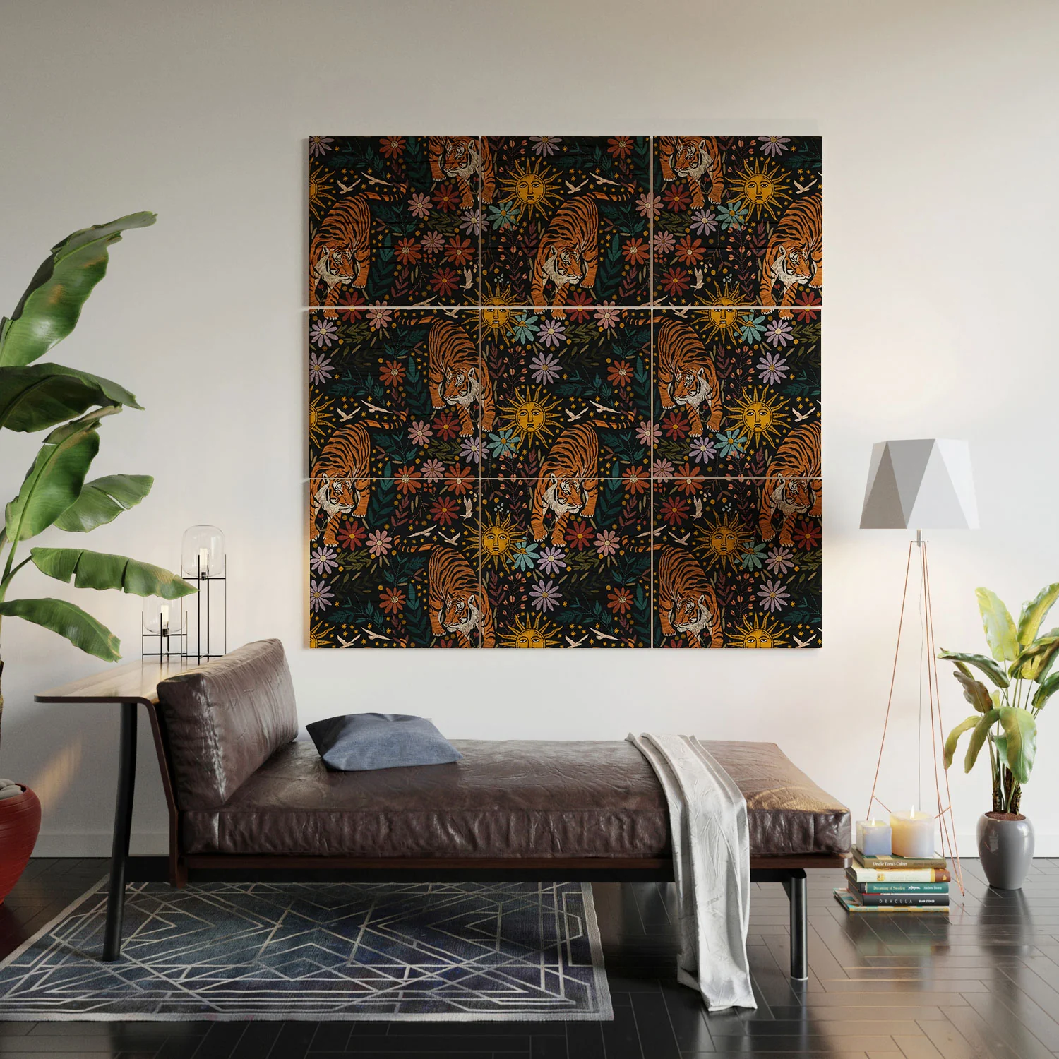 Marta Barragan Camarasa Sunlit Tiger Haven Wood Wall Mural - Image 6