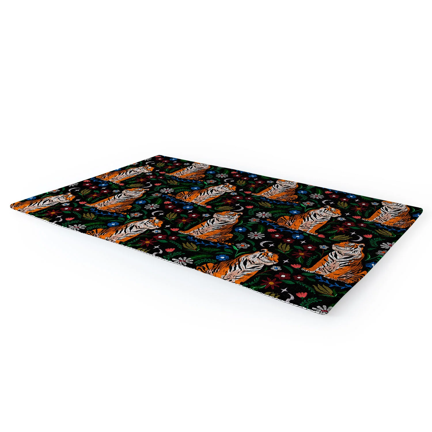 Marta Barragan Camarasa Tiger Blooming Night Area Rug - Image 4