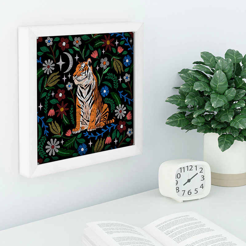 Marta Barragan Camarasa Tiger Blooming Night Recessed Framing Square - Image 4