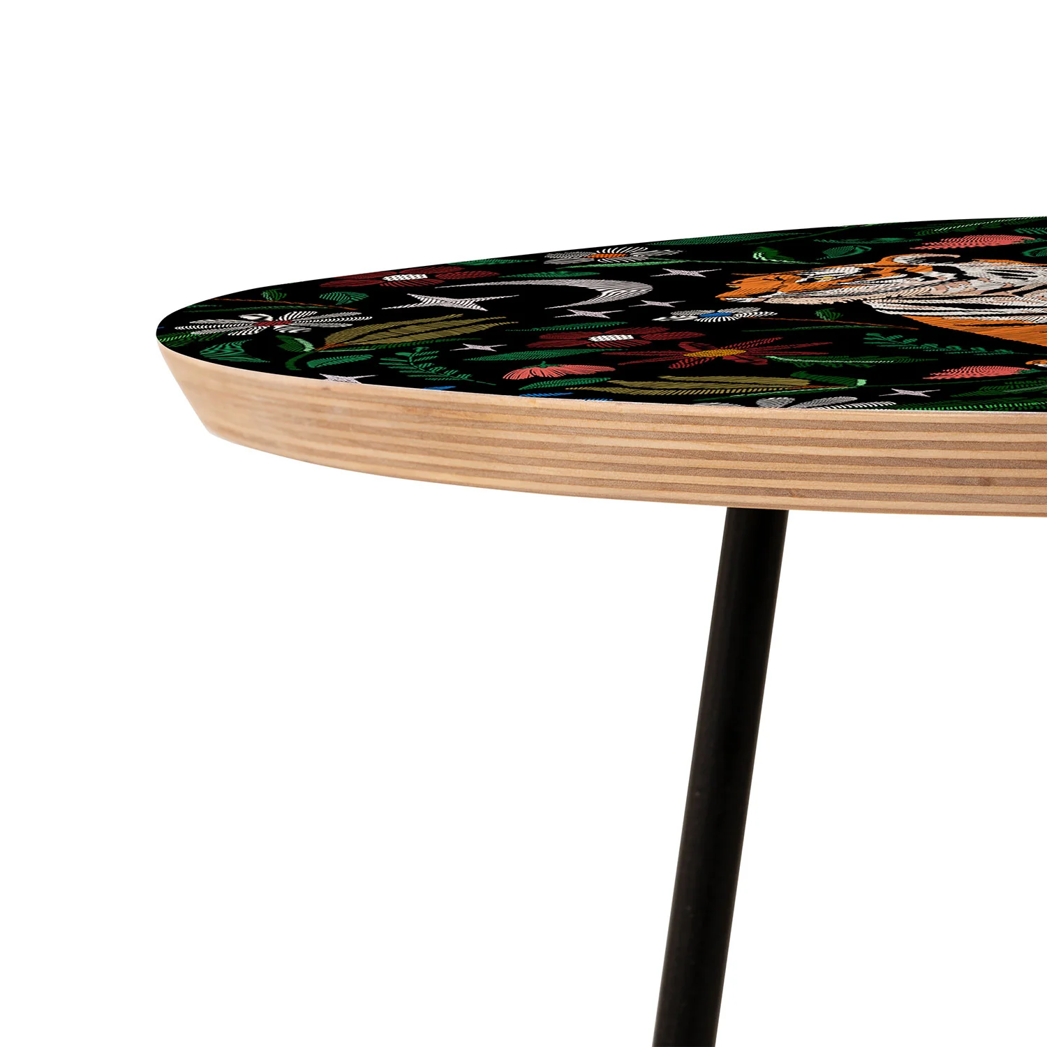 Marta Barragan Camarasa Tiger Blooming Night Round Side Table - Image 6