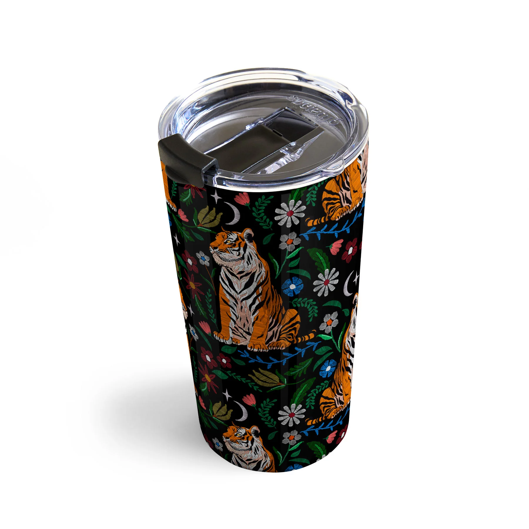 Marta Barragan Camarasa Tiger Blooming Night Travel Mug - Image 4