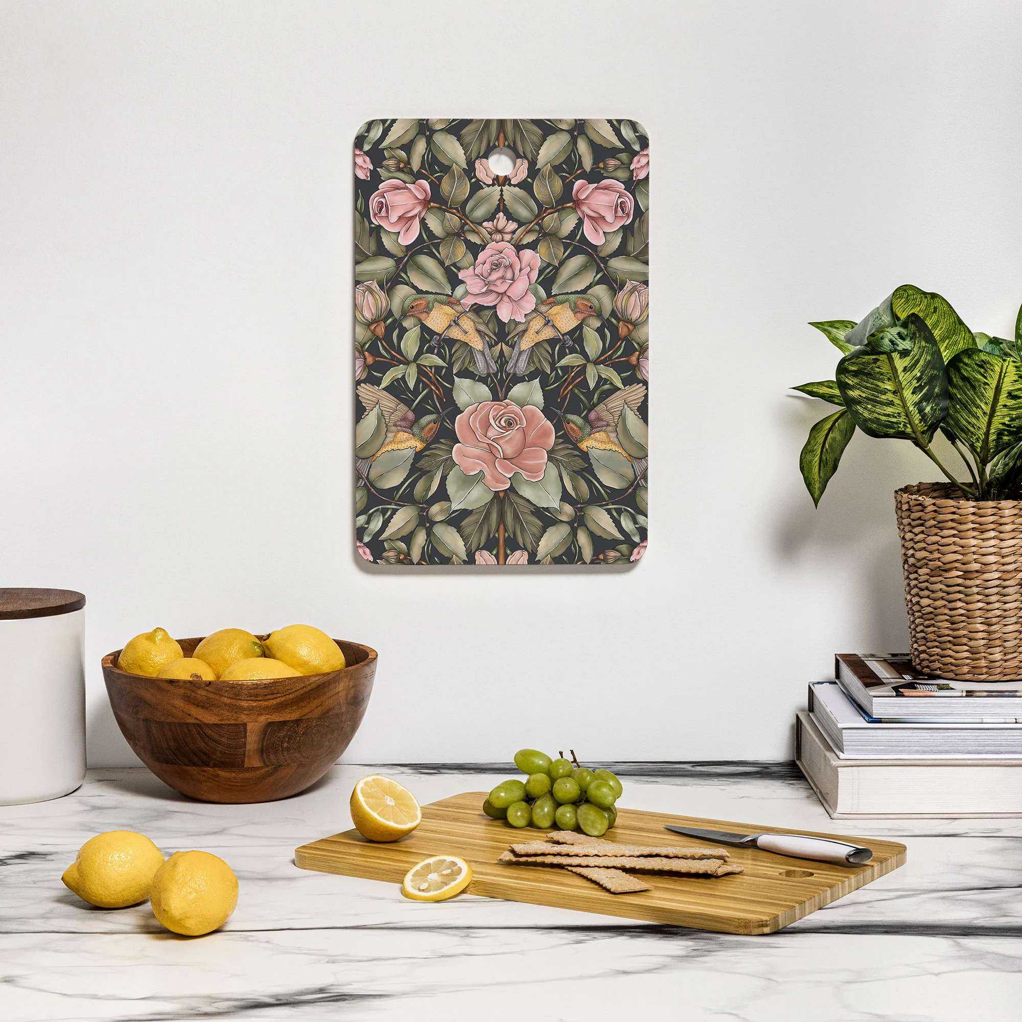 Marta Barragan Camarasa Victorian Garden Beauty Cutting Board Rectangle - Image 3
