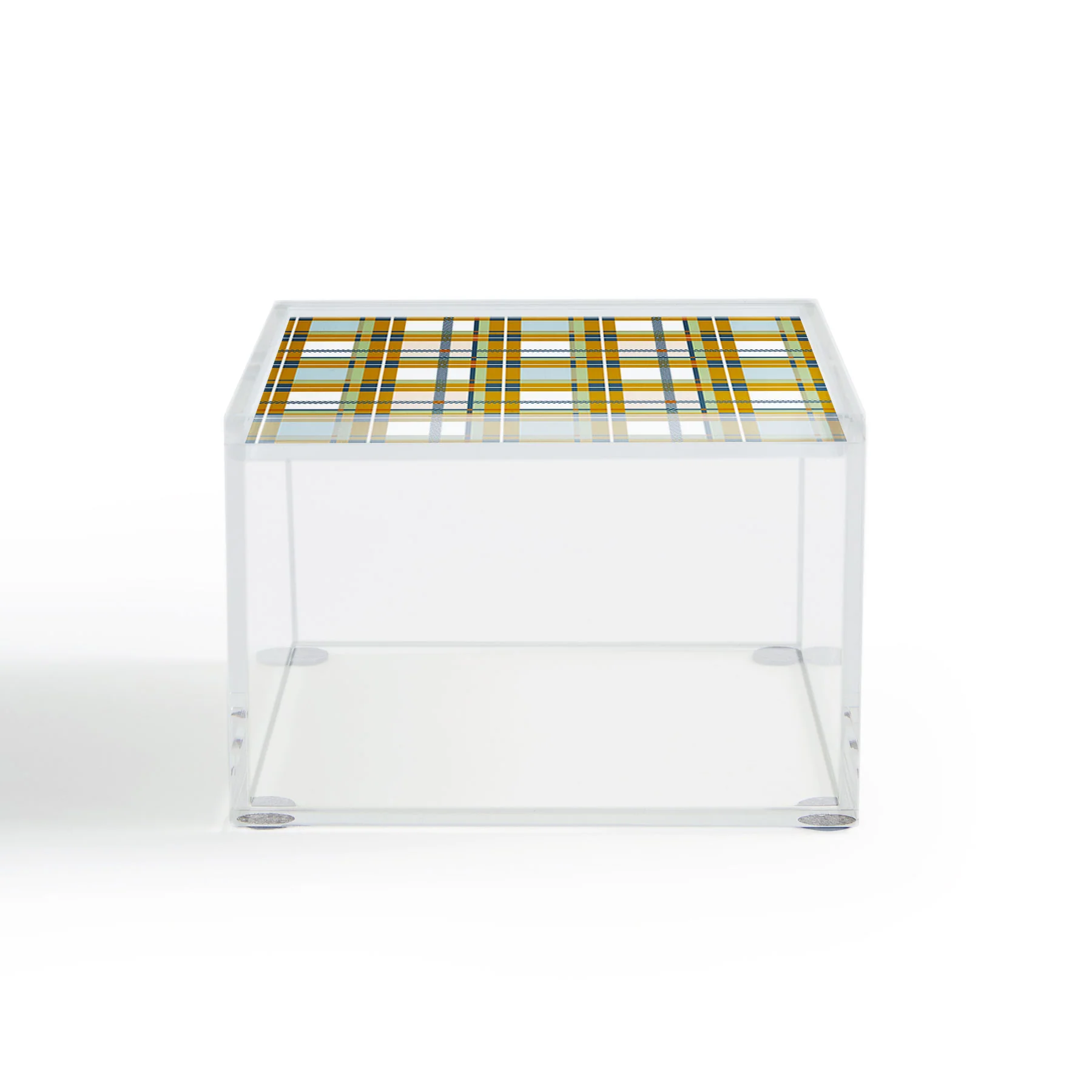 Marta Barragan Camarasa Warm Plaid Fusion Acrylic Box - Image 3