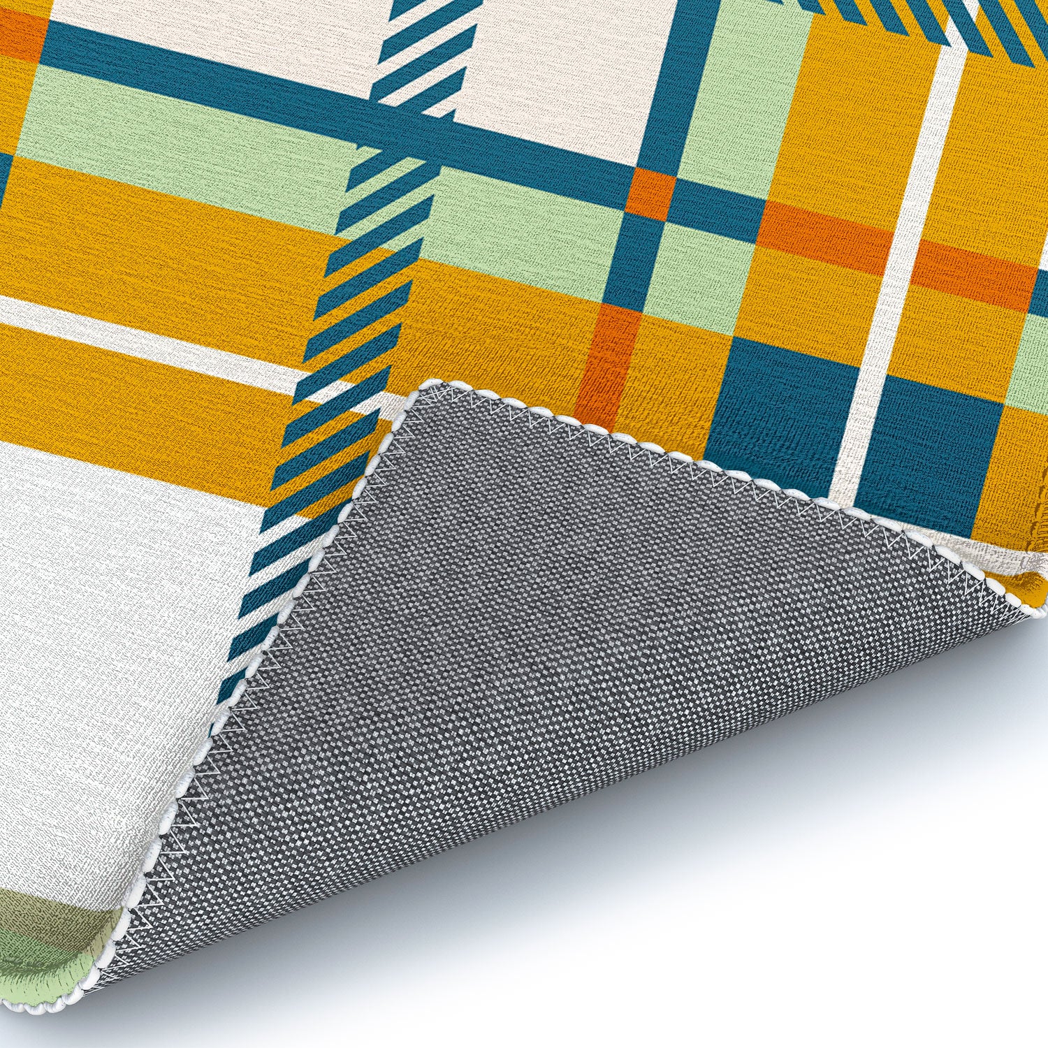 Marta Barragan Camarasa Warm Plaid Fusion Area Rug - Image 10