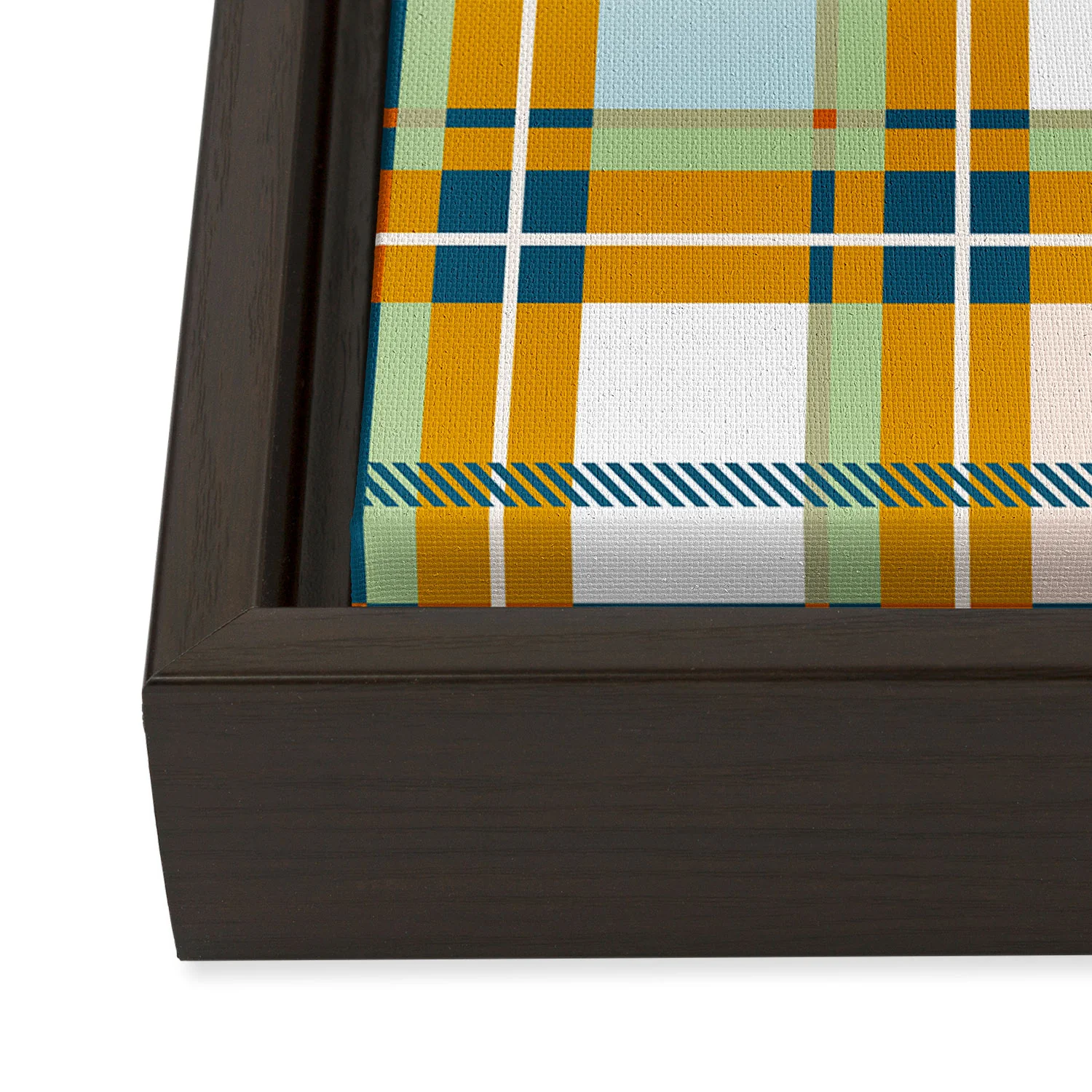 Marta Barragan Camarasa Warm Plaid Fusion Art Canvas - Image 24