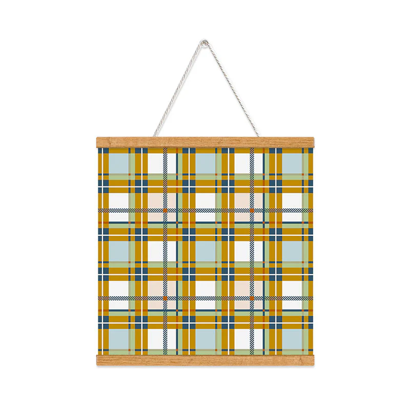 Marta Barragan Camarasa Warm Plaid Fusion Art Print - Image 40