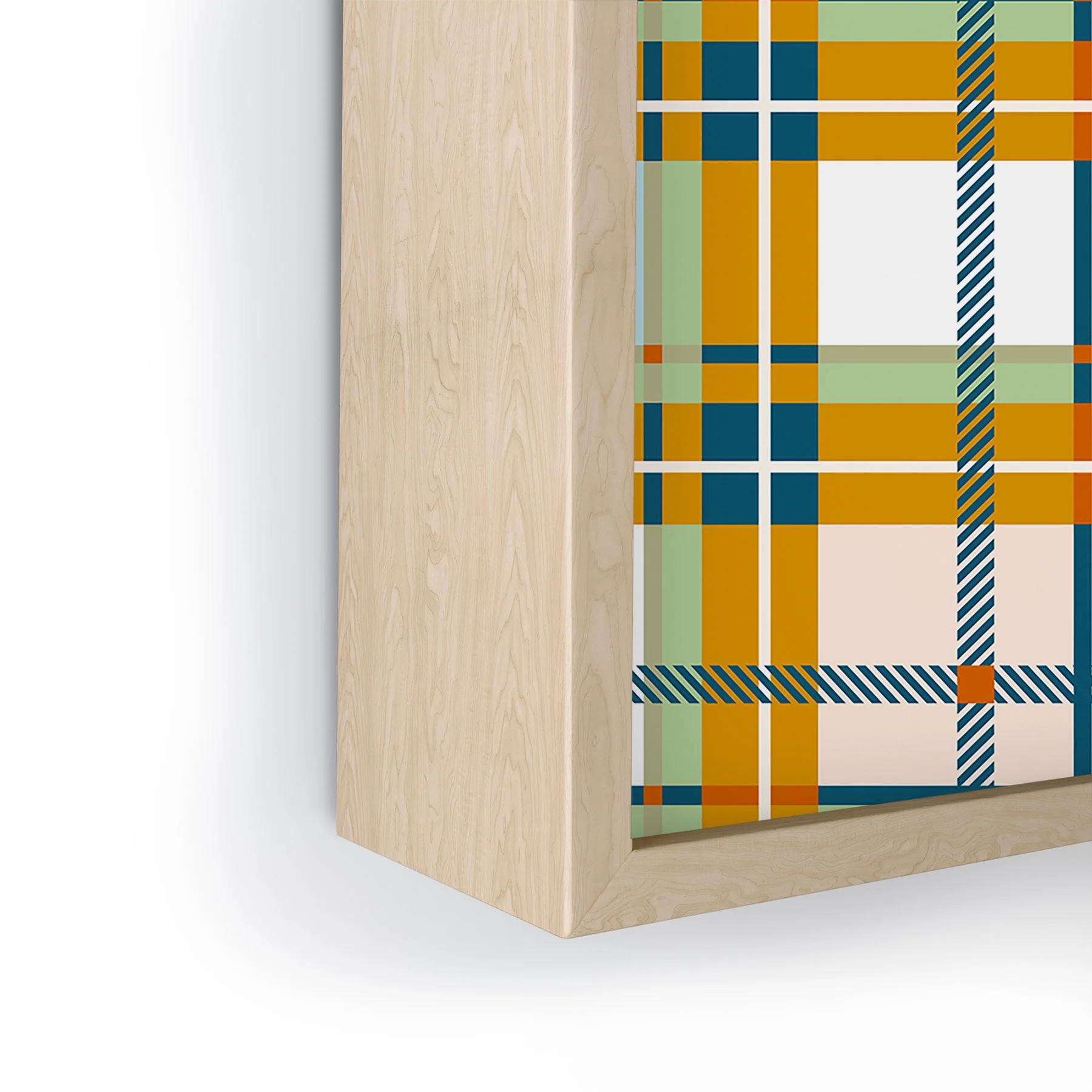 Marta Barragan Camarasa Warm Plaid Fusion Framed Mini Art Print - Image 12