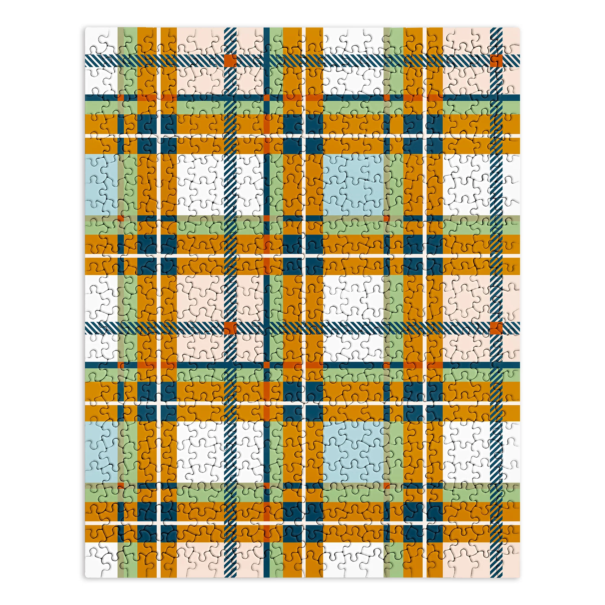 Marta Barragan Camarasa Warm Plaid Fusion Puzzle - Image 2