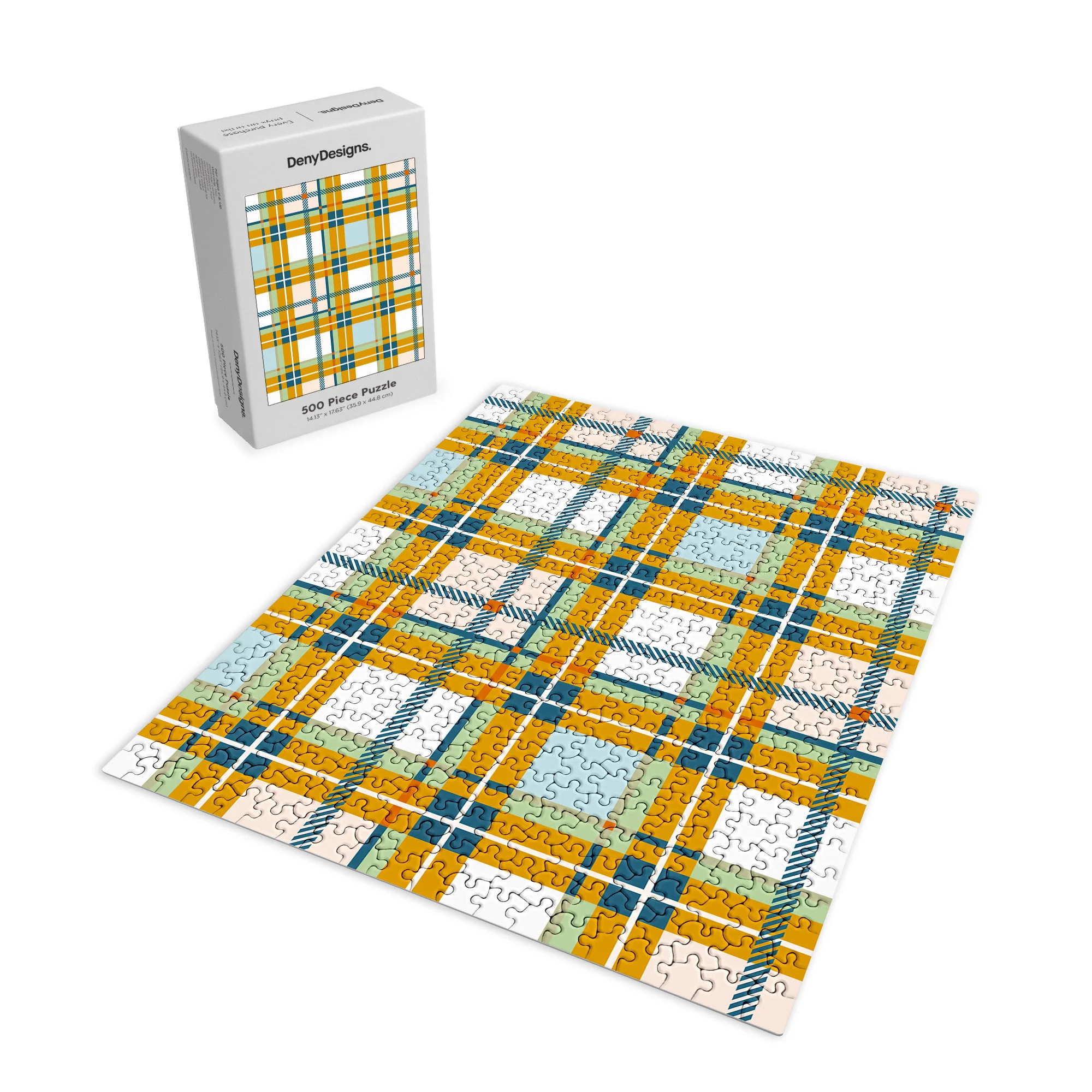 Marta Barragan Camarasa Warm Plaid Fusion Puzzle - Image 5