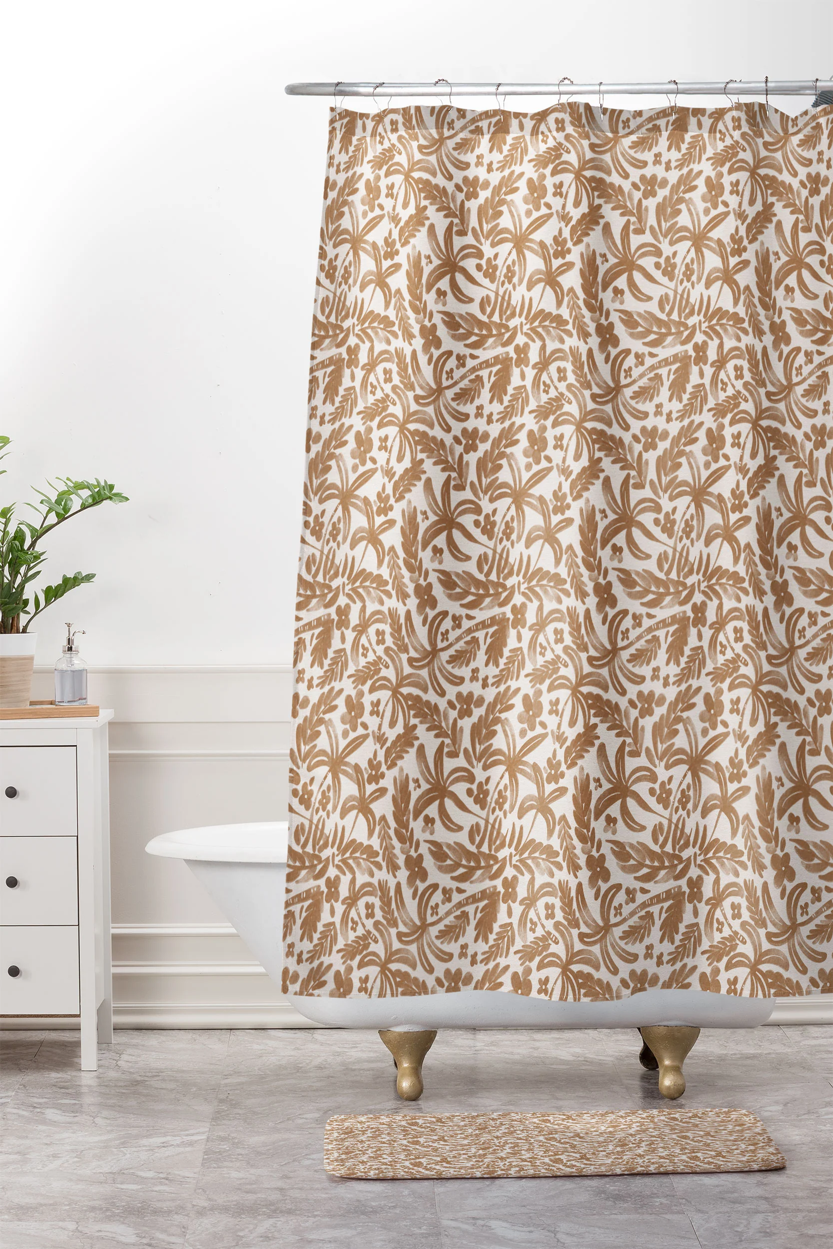 Marta Barragan Camarasa Warm Tropical Oasis Memory Foam Bath Mat - Image 4