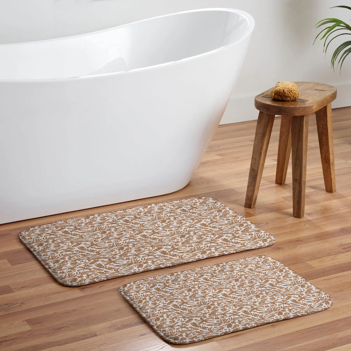Marta Barragan Camarasa Warm Tropical Oasis Memory Foam Bath Mat - Image 5