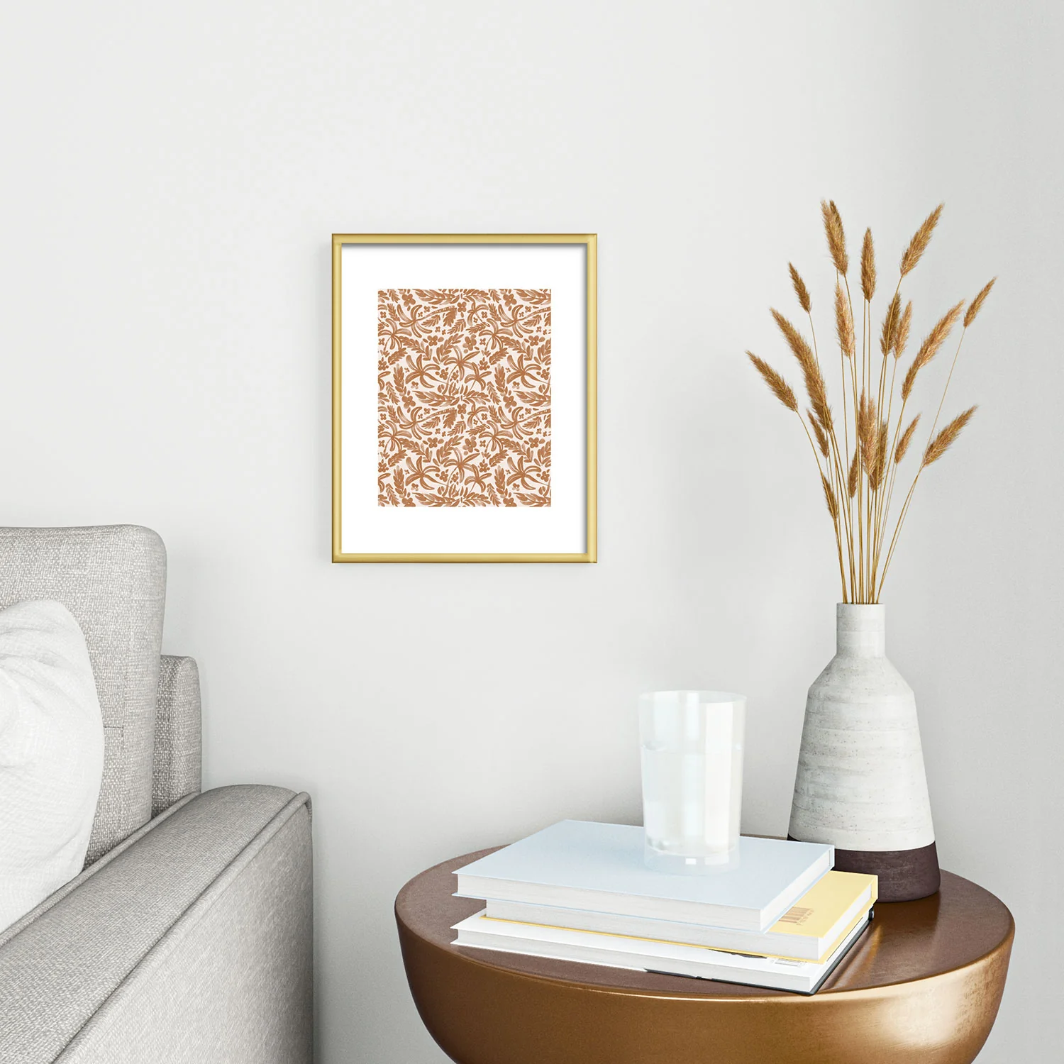 Marta Barragan Camarasa Warm Tropical Oasis Metal Framed Art Print - Image 2