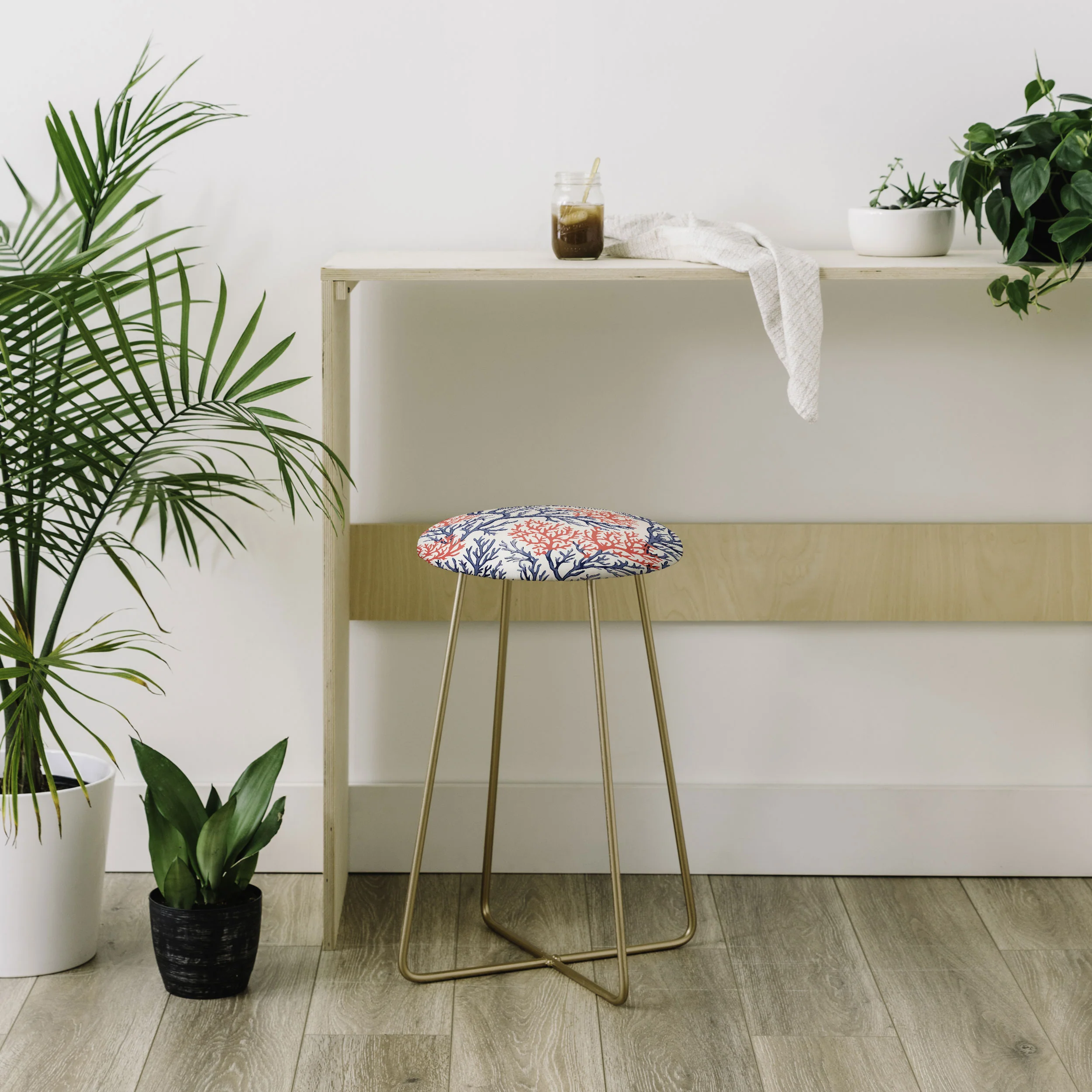 Megan Morris Corals of Aethoria Counter Stool - Image 3