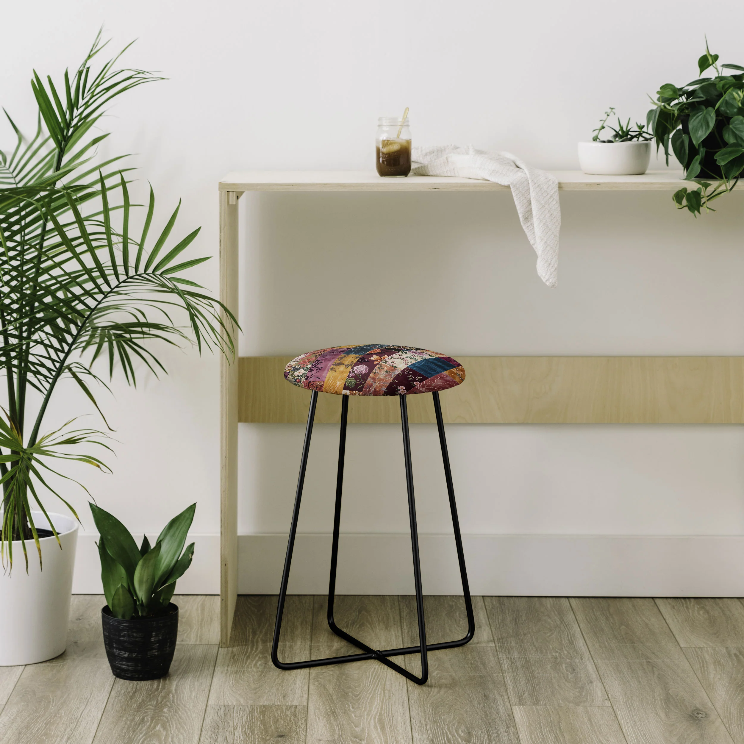 Megan Morris Gypsy Souk Patchwork Counter Stool - Image 4