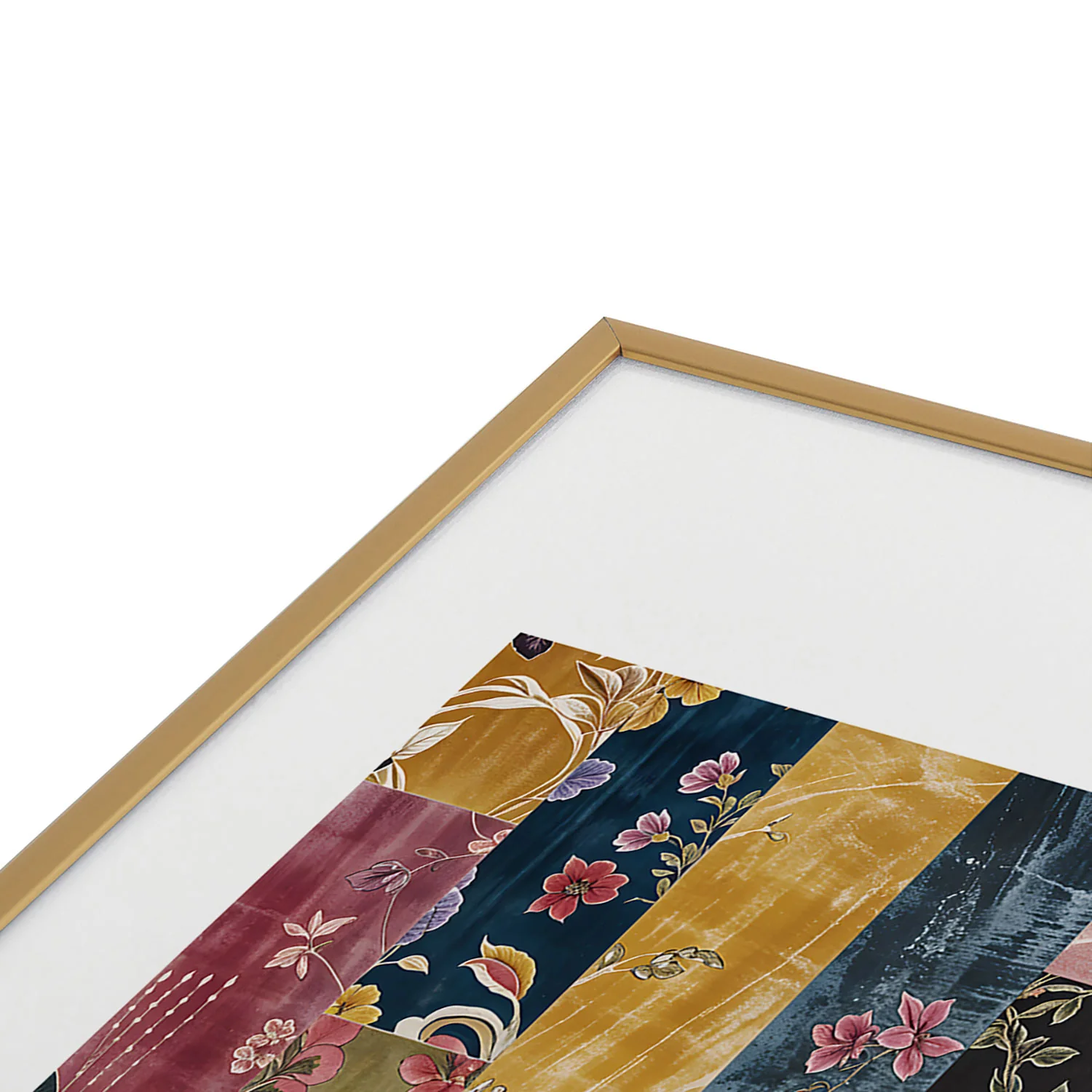 Megan Morris Gypsy Souk Patchwork Metal Framed Art Print - Image 15