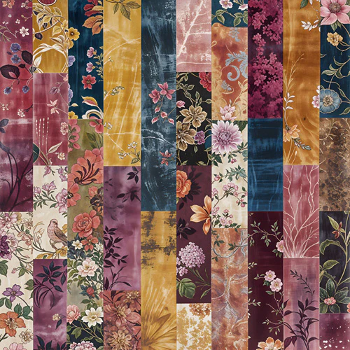 Megan Morris Gypsy Souk Patchwork Shower Curtain - Image 3