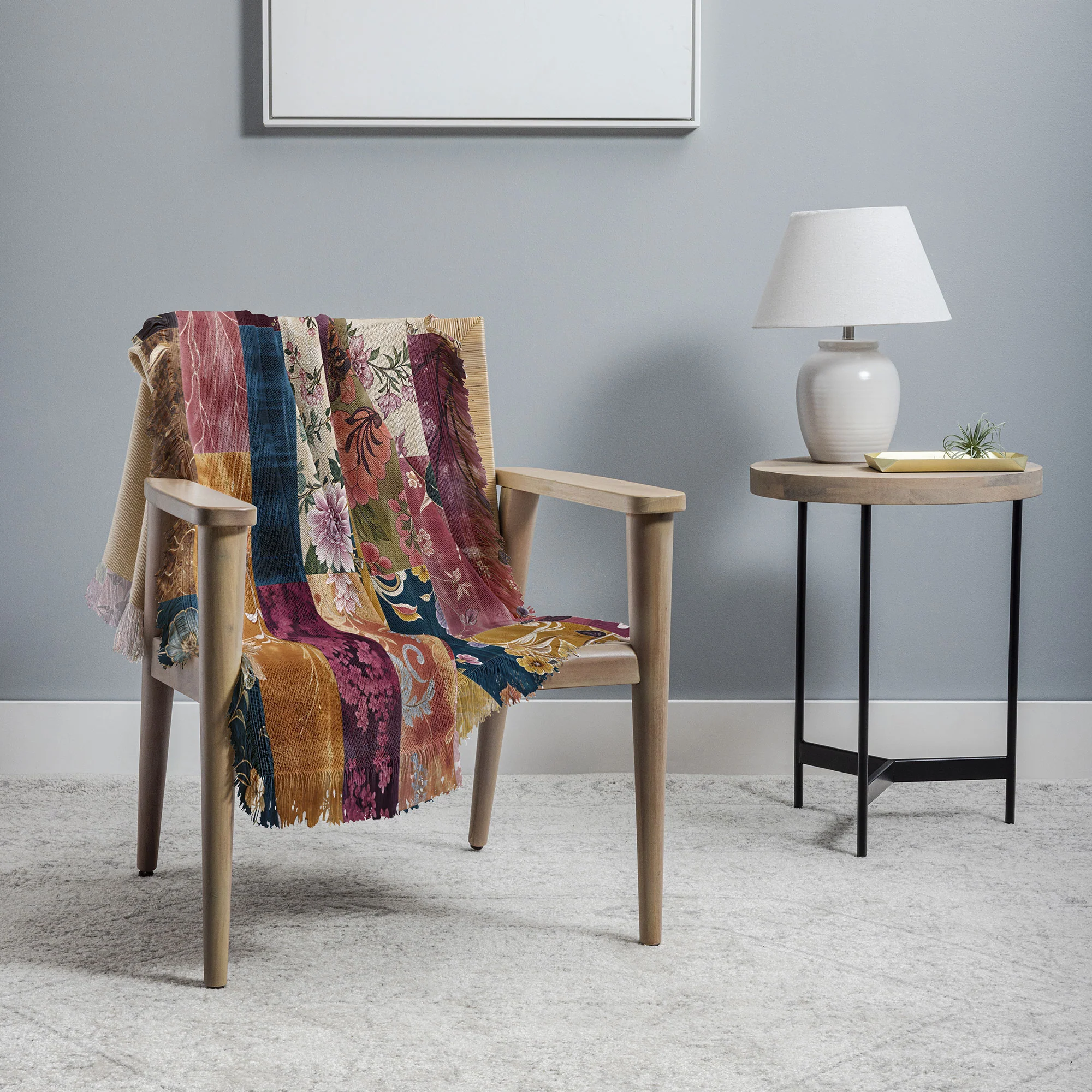 Megan Morris Gypsy Souk Patchwork Throw Blanket - Image 2