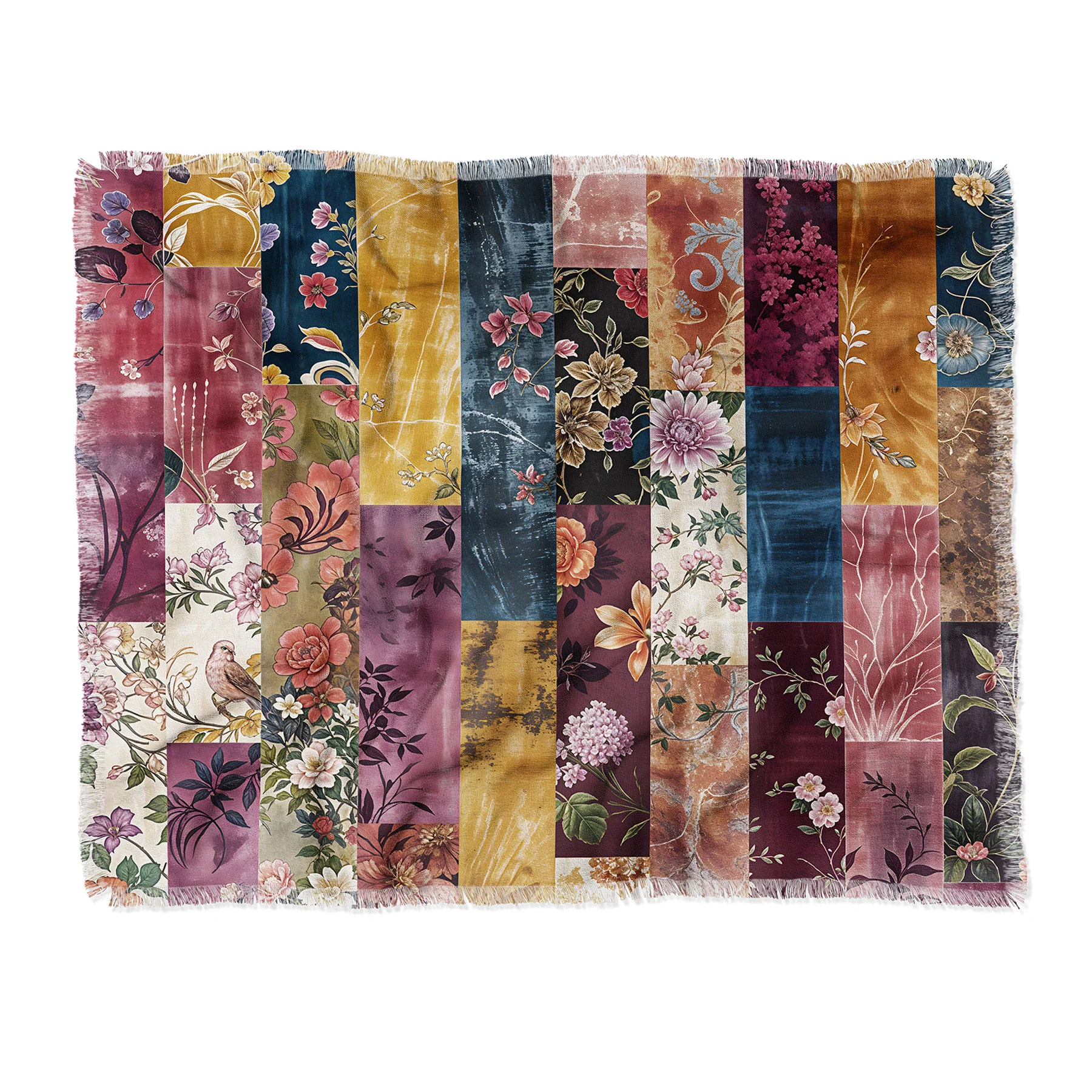Megan Morris Gypsy Souk Patchwork Throw Blanket - Image 6