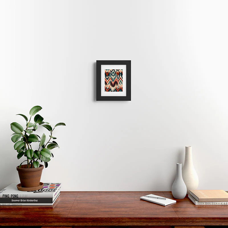 Megan Morris Kashimiran Kilim Framed Art Print - Image 2