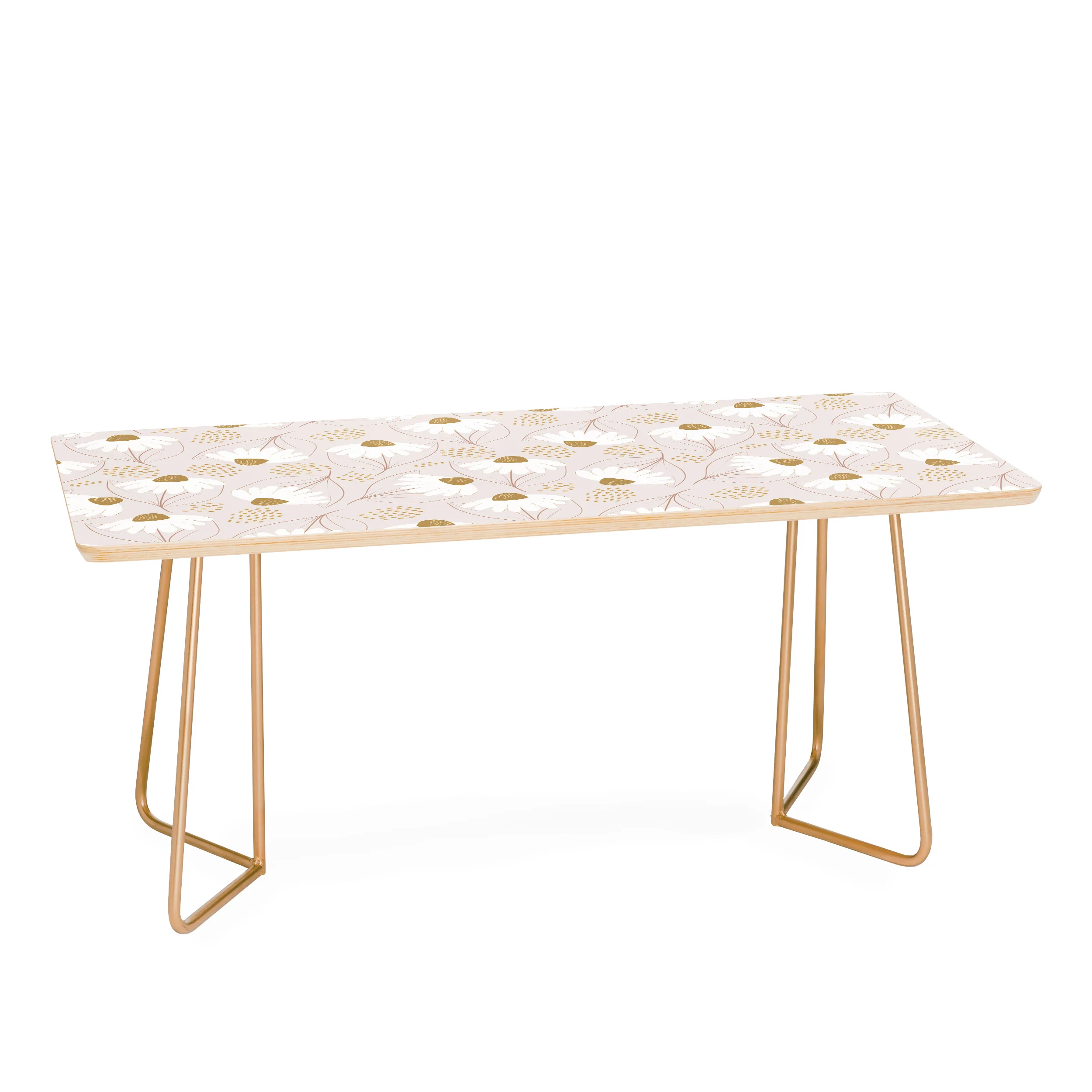 Menina Lisboa Pastel Spring Daisies Coffee Table