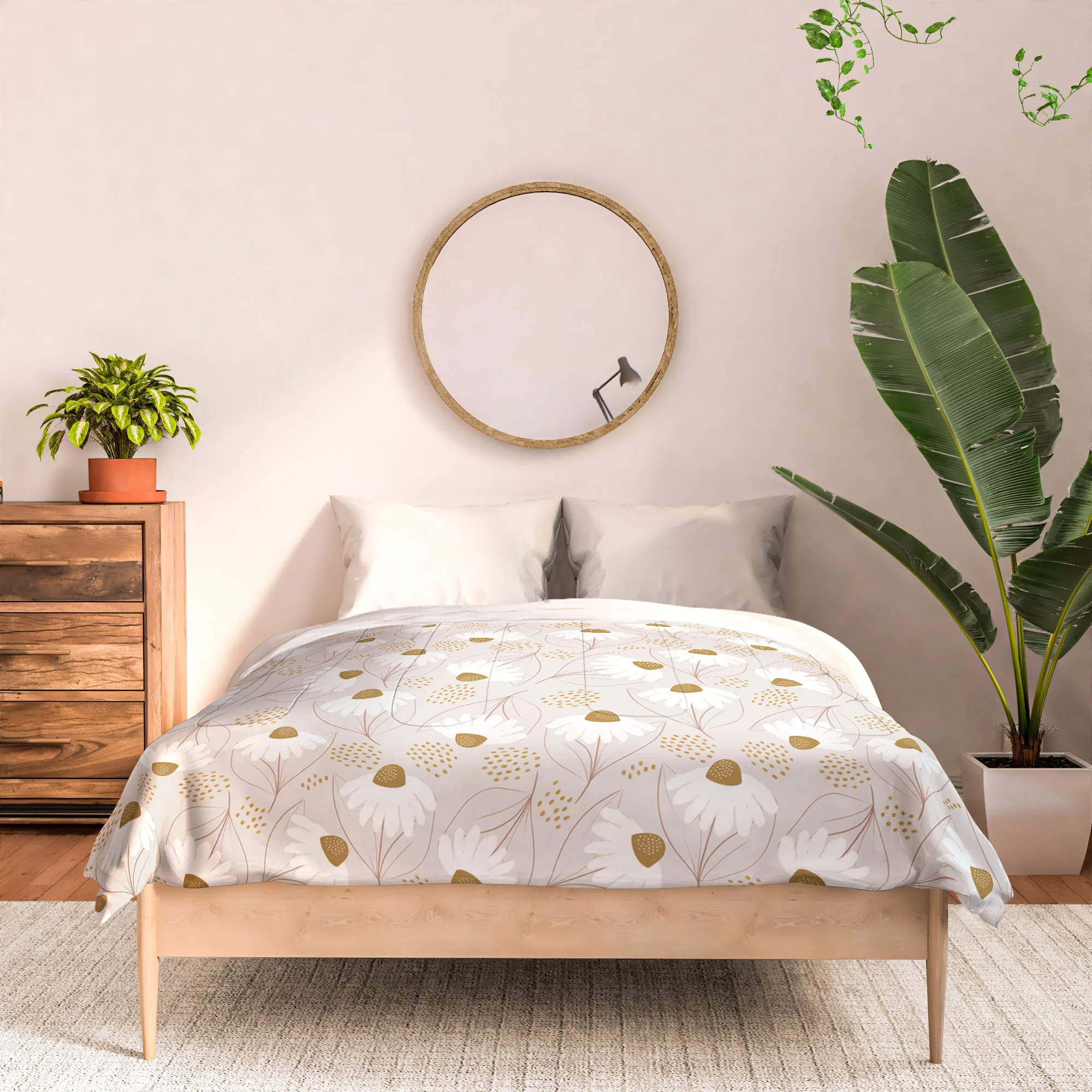 Menina Lisboa Pastel Spring Daisies Comforter - Image 12